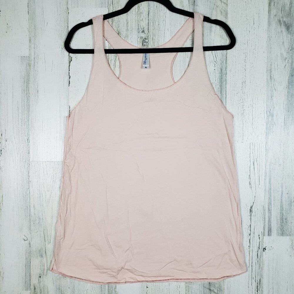NWOT Over The Limit Apparel Light Pink Racerback Tank Top Women's Size XL